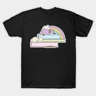 Books, Cats, Coffee T-Shirt